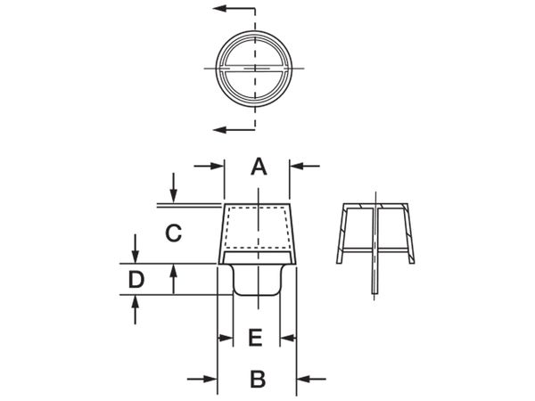 Center Pull-Tab Tapered Plugs without Flange | CPT-NF Series | Caplugs