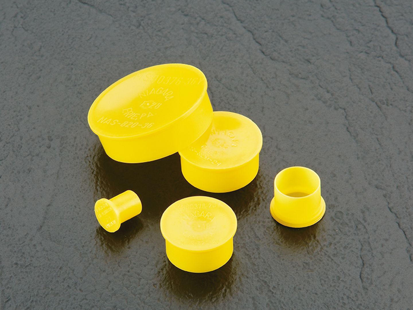 Qty:10 Caplugs EP-18 Yellow Plugs for 1-1/8-18 Threaded Connectors 