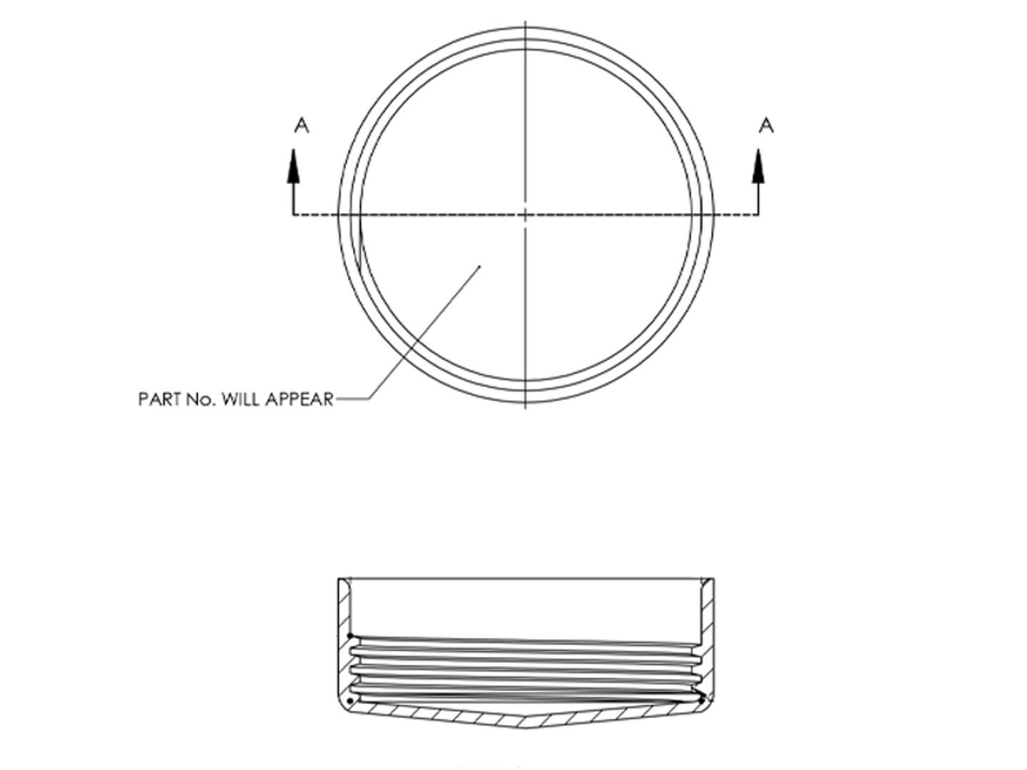 Push-On, Straight-Thread Caps | PO Series | Caplugs