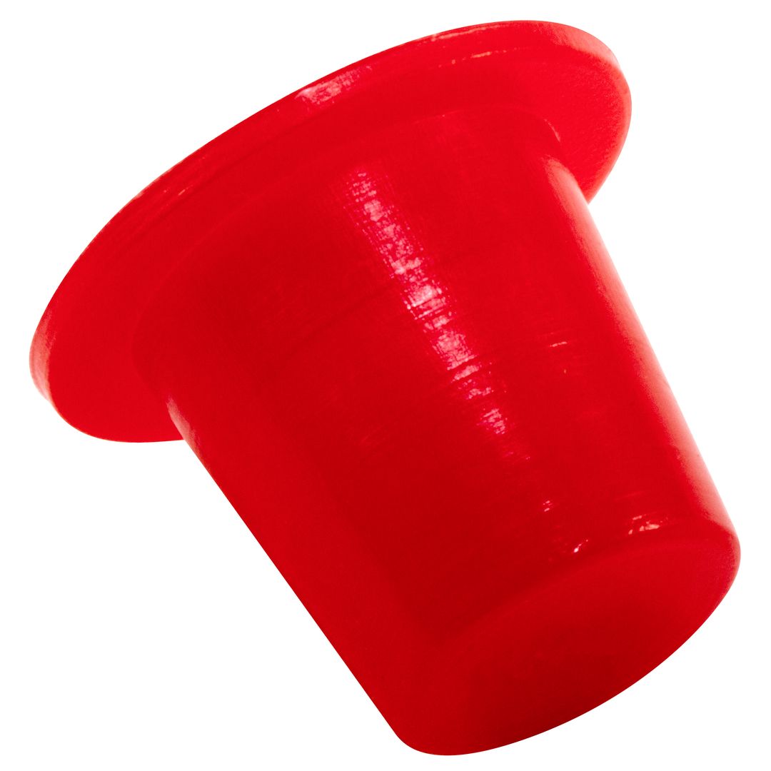 Lot of 100 Red Round Plastic Tapered Hole Plugs Caplugs T-13 1" 