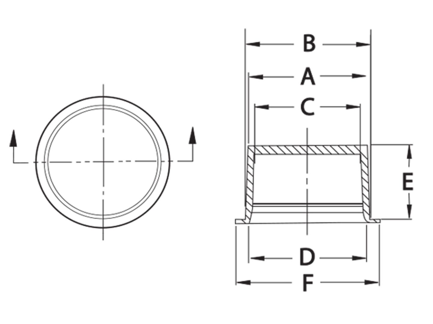 Caplugs 99394258 Plastic Tapered Cap And Plug. T-00S, PE-LD, Cap OD 0